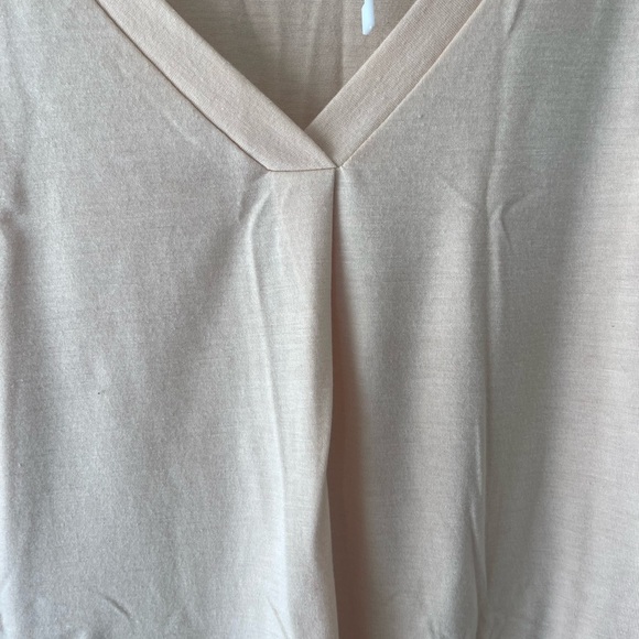 Light pink and cream Sleeveless casual Tank Top - Picture 5 of 5